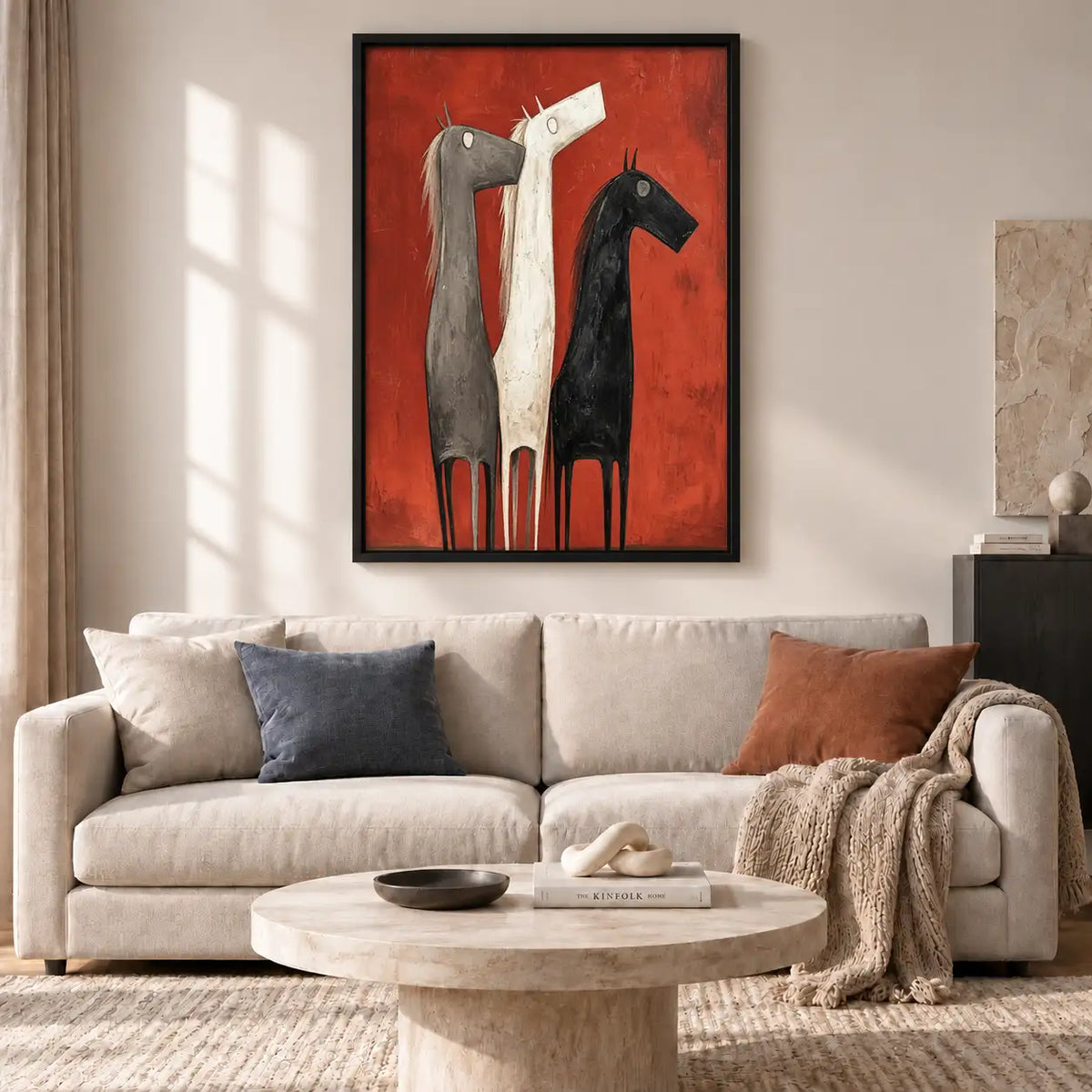 Three Elegant Long Neck Birds Wall Art 2