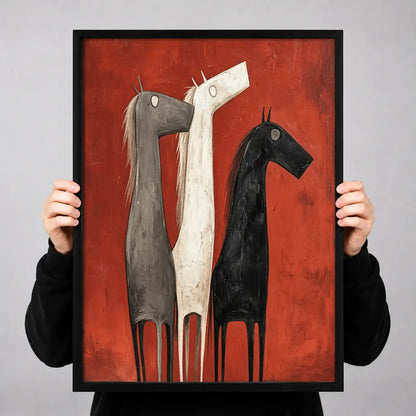 Three Elegant Long Neck Birds Wall Art 3
