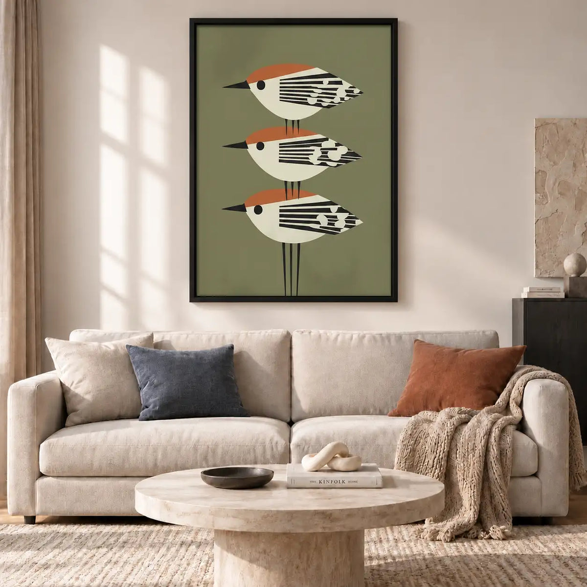 Three Mid Century Birds Wall Art 2