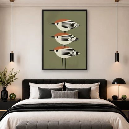 Three Mid Century Birds Wall Art 4