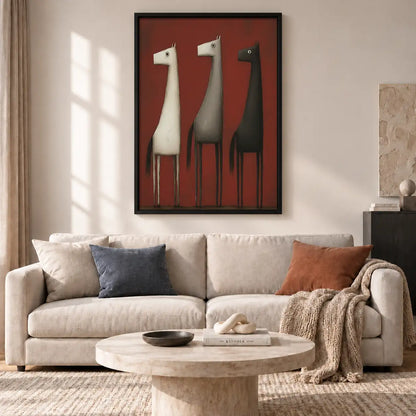 Three Minimal Long Neck Animals Wall Art 2