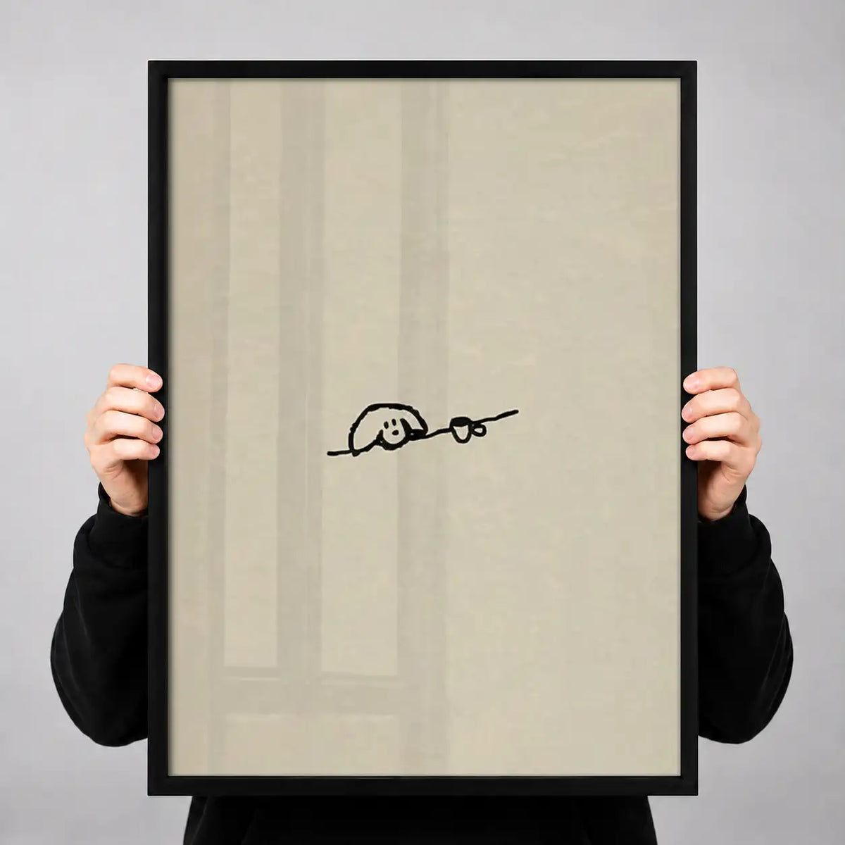 Tiny Dachshund Line Drawing Wall Art 3