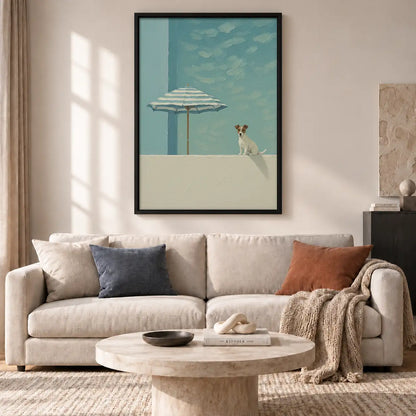 Tiny Dog Beneath Floating Cloud Wall Art 2