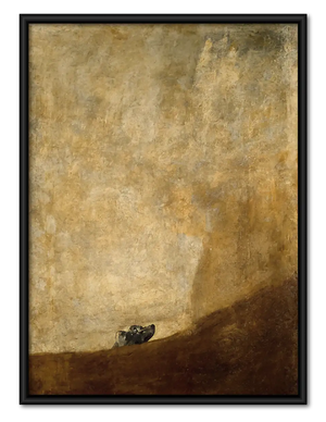 Tiny Mouse in Vast Golden Room Wall Art