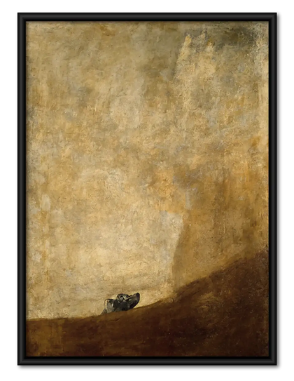 Tiny Mouse in Vast Golden Room Wall Art