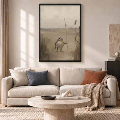 Tiny Penguin in Foggy Landscape Wall Art 2