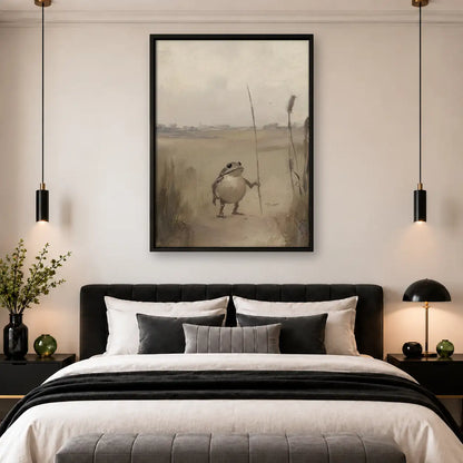 Tiny Penguin in Foggy Landscape Wall Art 4