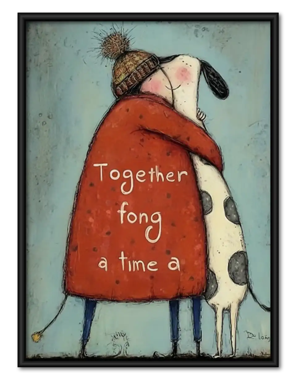 Together One Paw at a Time Wall Art 1