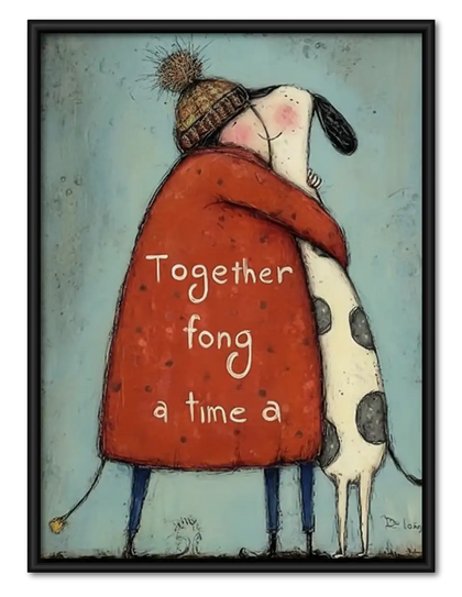 Together One Paw at a Time Wall Art