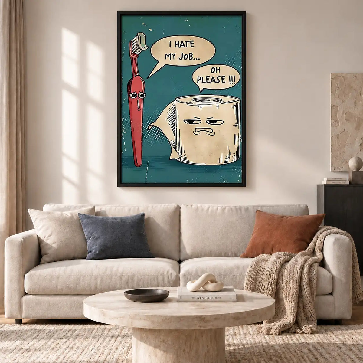 Toothbrush Hates His Job Wall Art 2