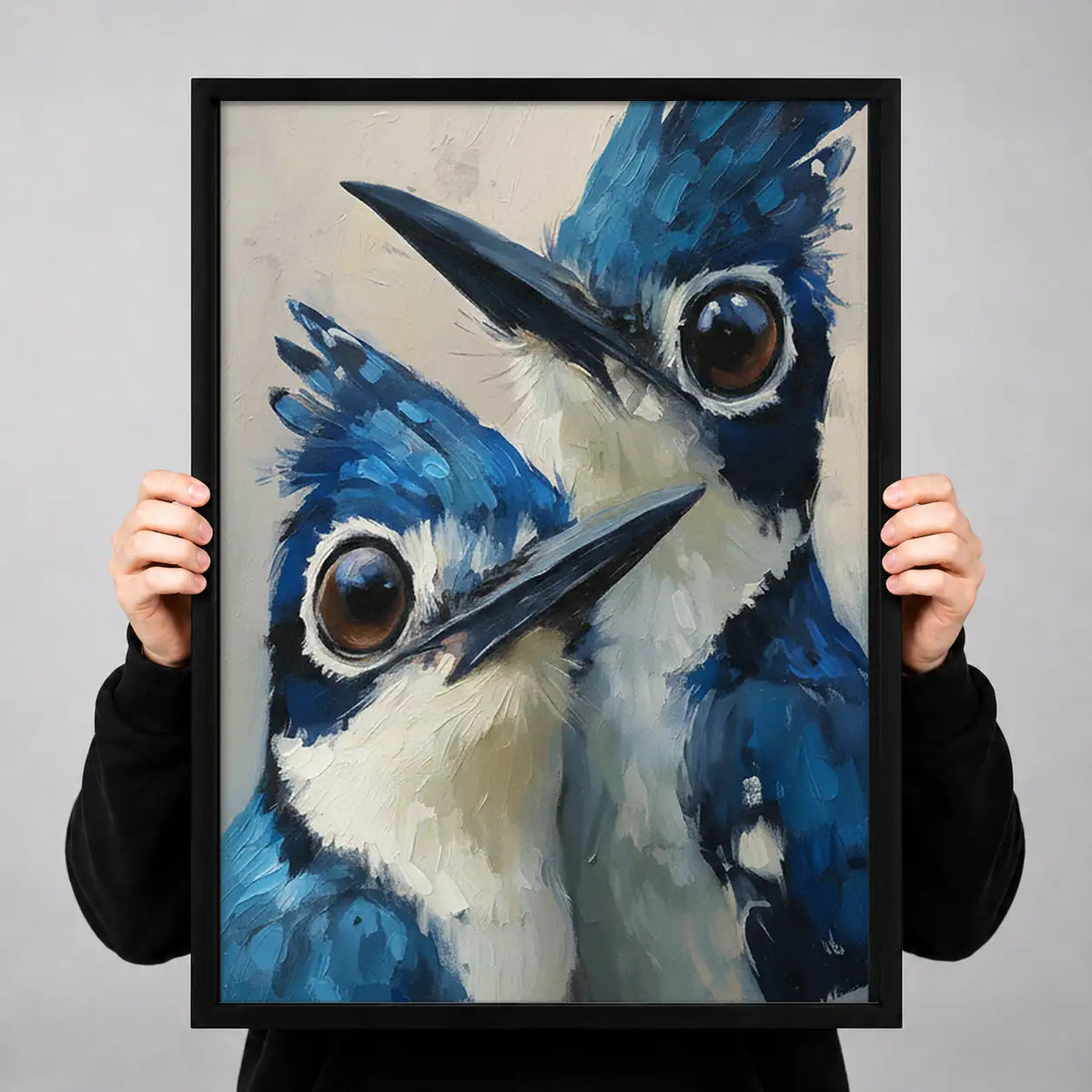 Two Curious Blue Jays Wall Art 3