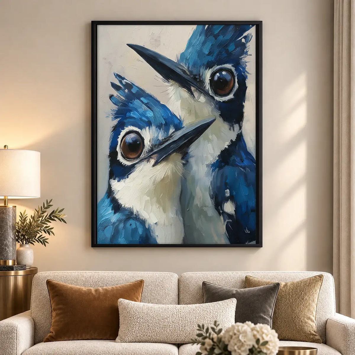 Two Curious Blue Jays Wall Art 5