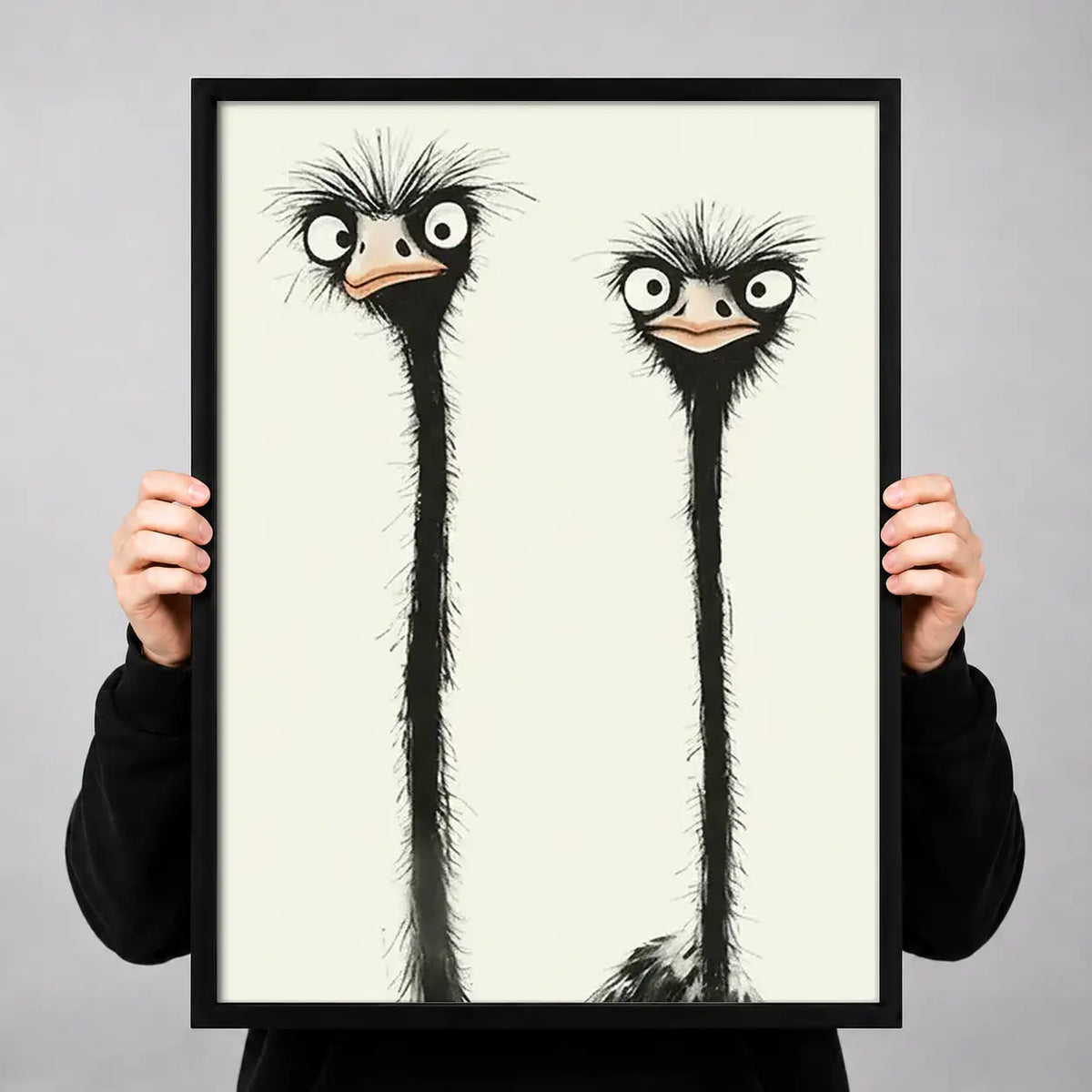 Two Curious Ostriches Wall Art 3
