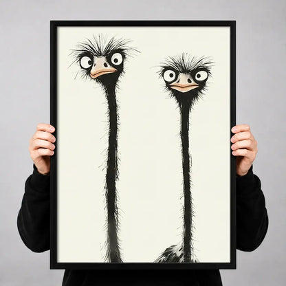 Two Curious Ostriches Wall Art 3