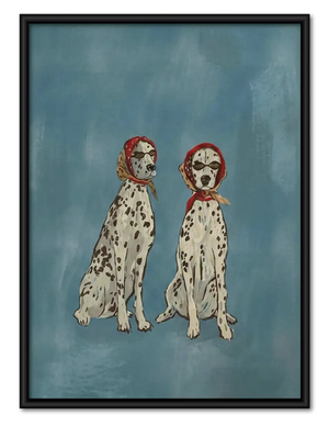 Two Dalmatian Friends Wall Art
