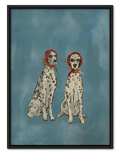 Two Dalmatian Friends Wall Art 1