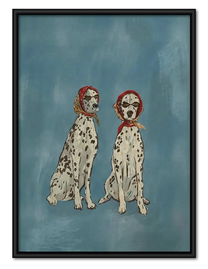 Two Dalmatian Friends Wall Art