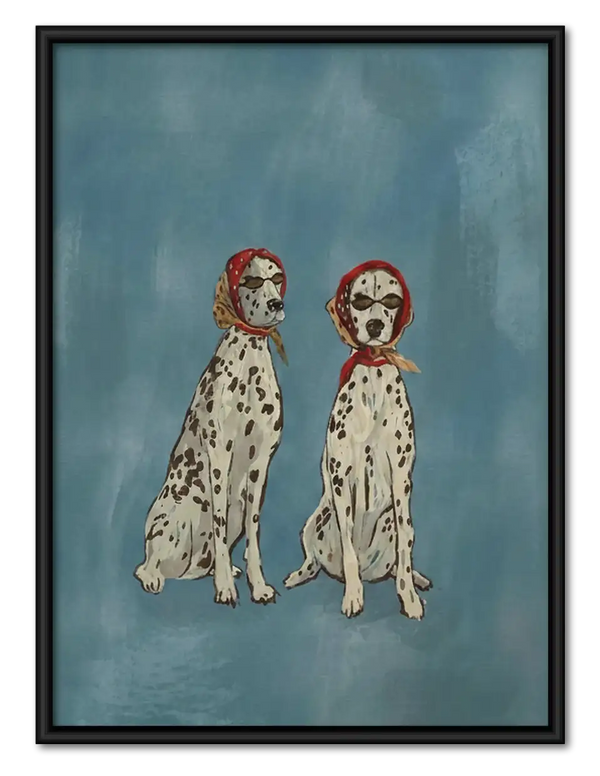 Two Dalmatian Friends Wall Art