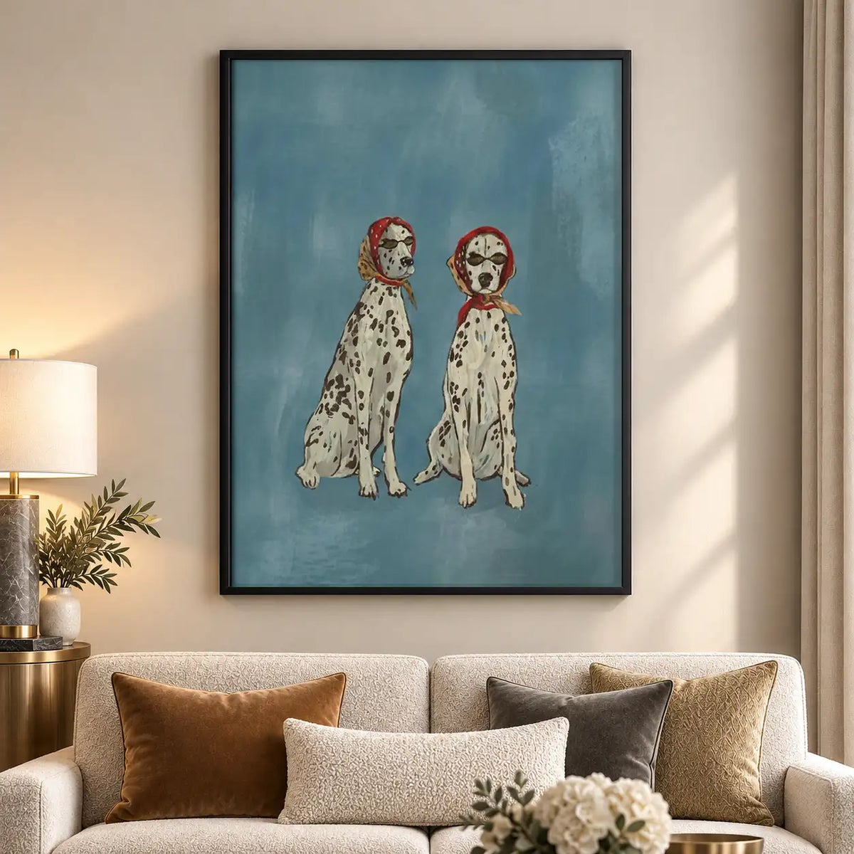Two Dalmatian Friends Wall Art 5