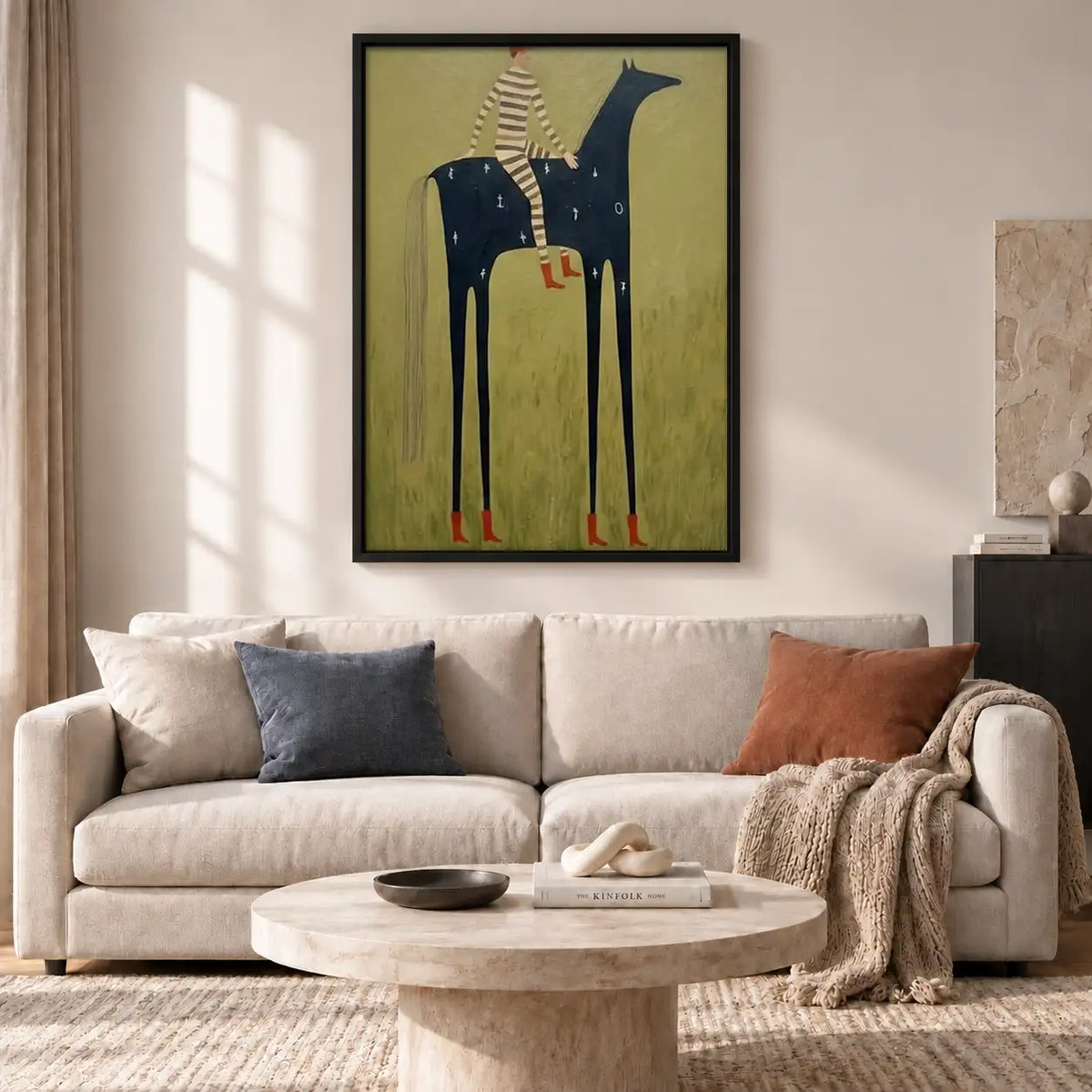 Two Tall Cats in Patterned Coats Wall Art 2