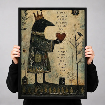 Vintage Black Cat Love Collage Wall Art 3