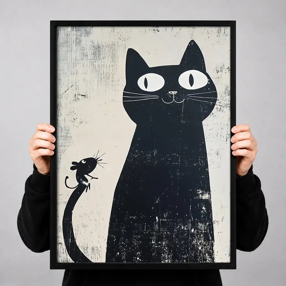 Vintage Black Cat Silhouettes Wall Art 3