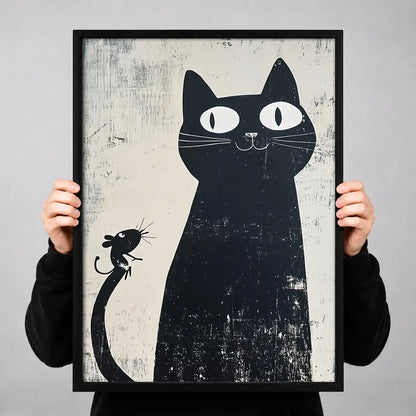 Vintage Black Cat Silhouettes Wall Art 3