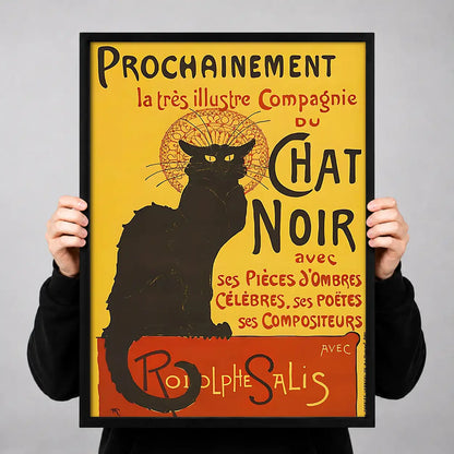 Vintage Black Cat Theater Poster Wall Art 3