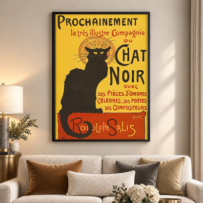 Vintage Black Cat Theater Poster Wall Art 5