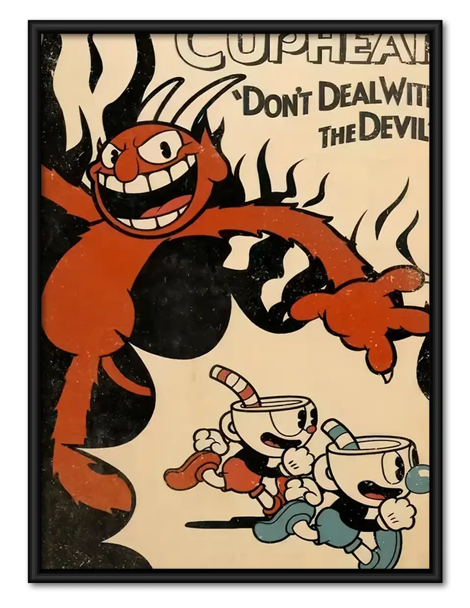 Vintage Cartoon Devil Wall Art 1