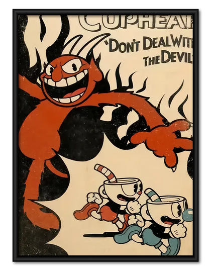 Vintage Cartoon Devil Wall Art
