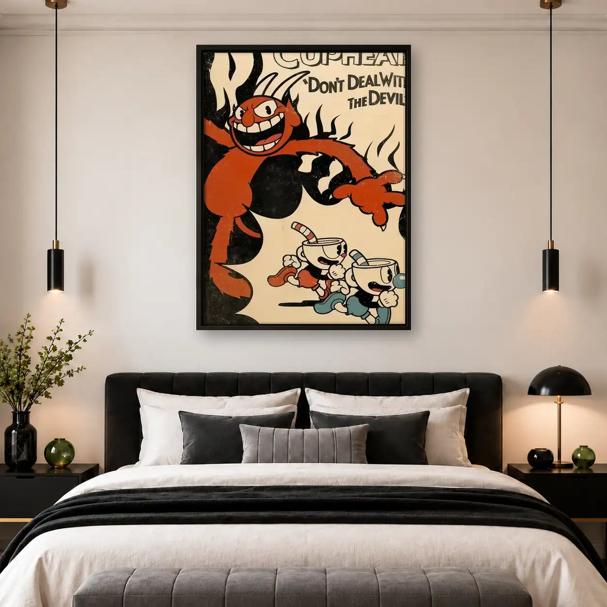 Vintage Cartoon Devil Wall Art 4