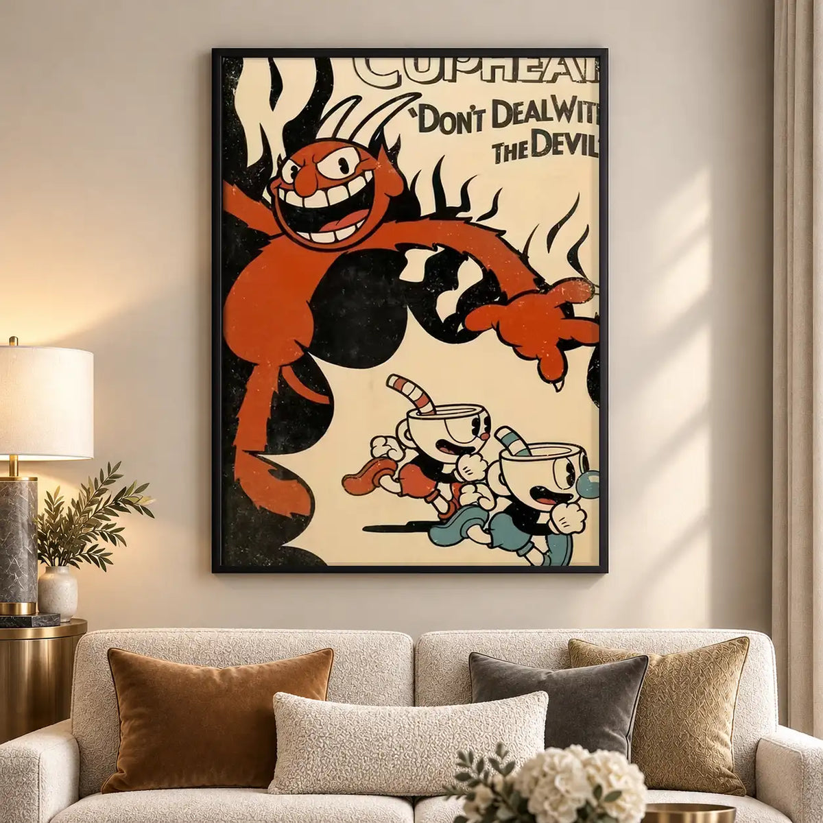 Vintage Cartoon Devil Wall Art 5