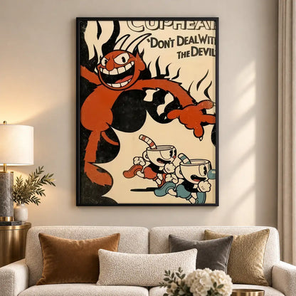 Vintage Cartoon Devil Wall Art 5