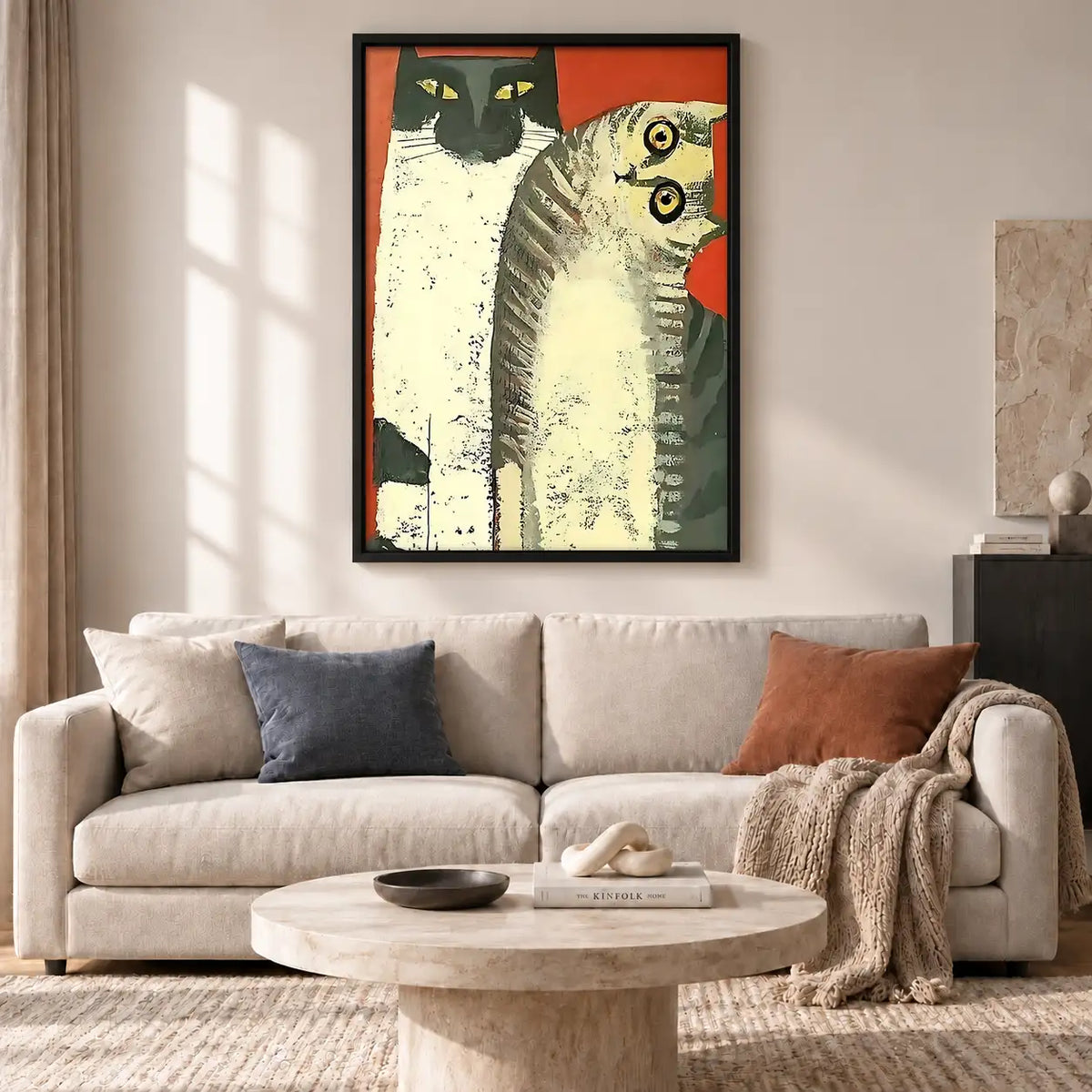 Vintage Curious Cat Trio Wall Art 2