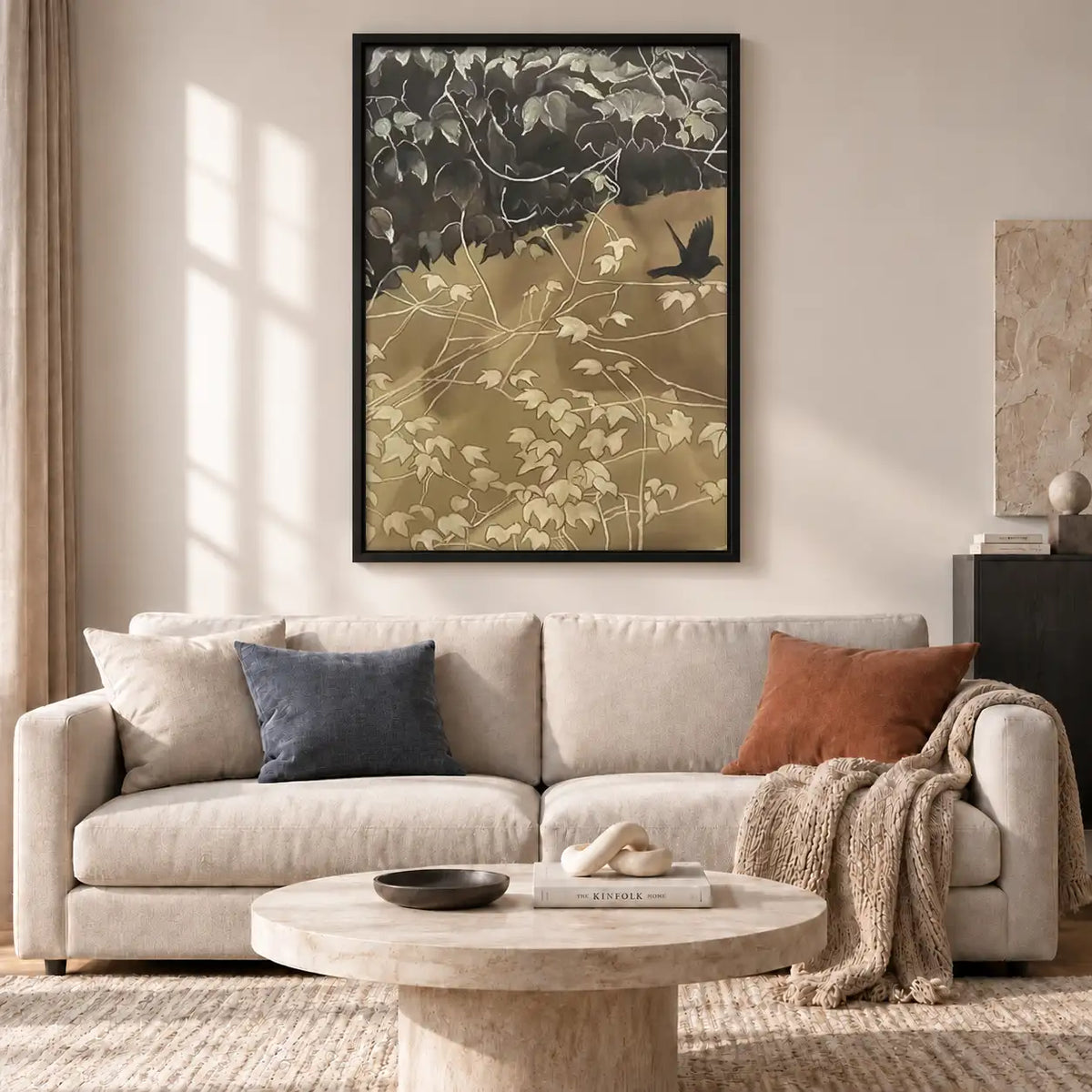 Vintage Flying Bird Pattern Wall Art 2