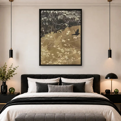 Vintage Flying Bird Pattern Wall Art 4