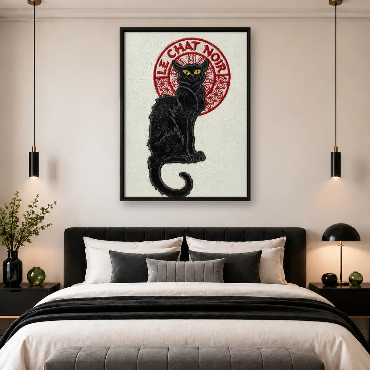 Vintage Le Chat Noir Black Cat Wall Art 4