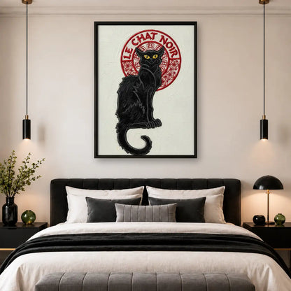 Vintage Le Chat Noir Black Cat Wall Art 4