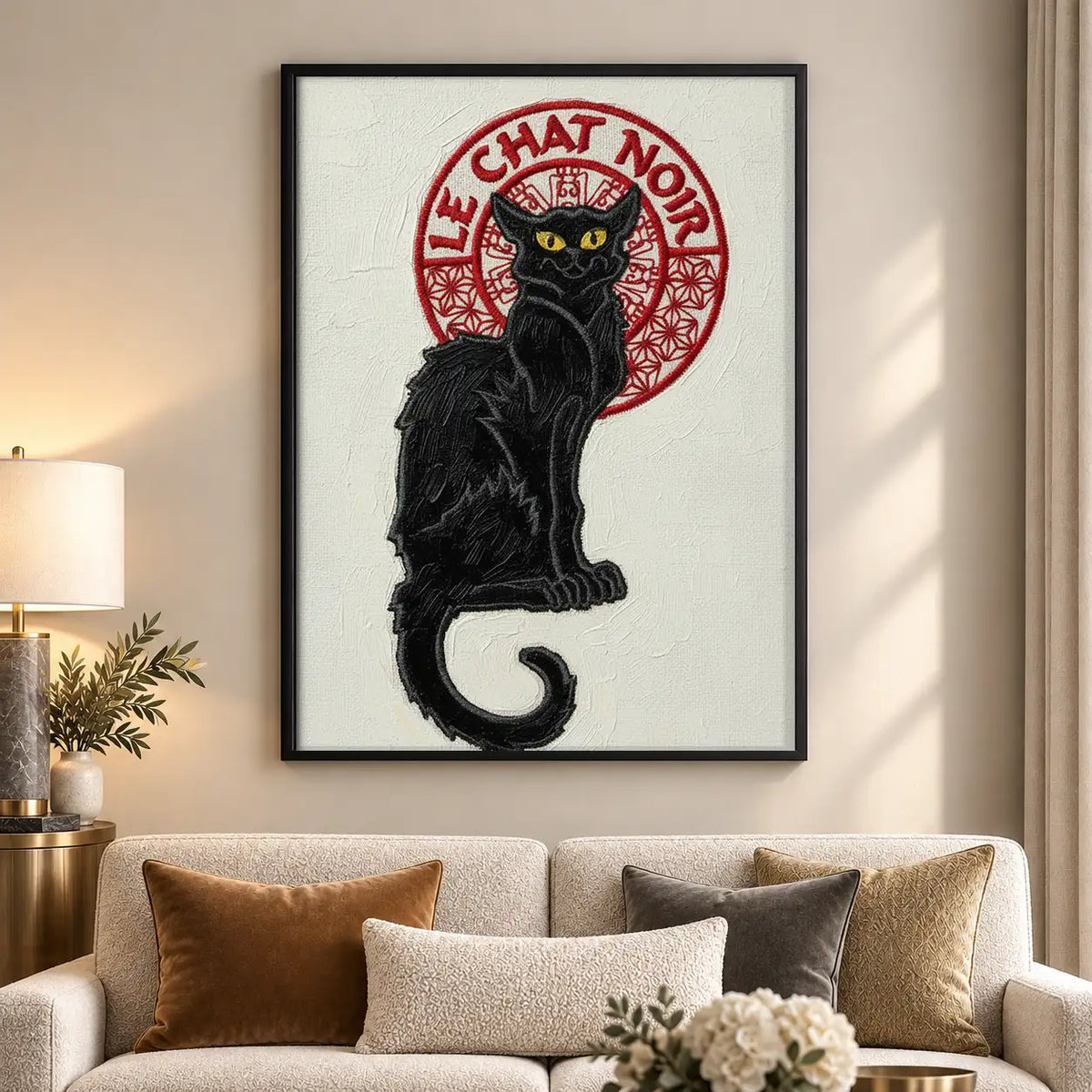 Vintage Le Chat Noir Black Cat Wall Art 5