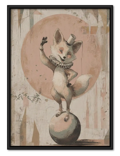 Vintage White Cat Ballerina Wall Art