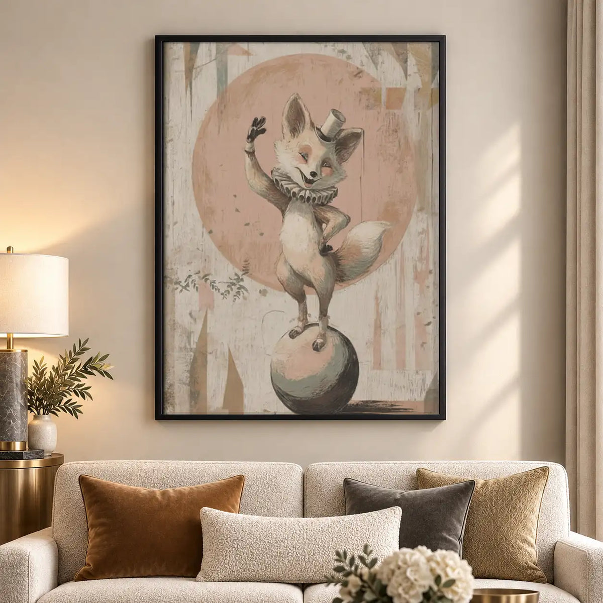 Vintage White Cat Ballerina Wall Art 5