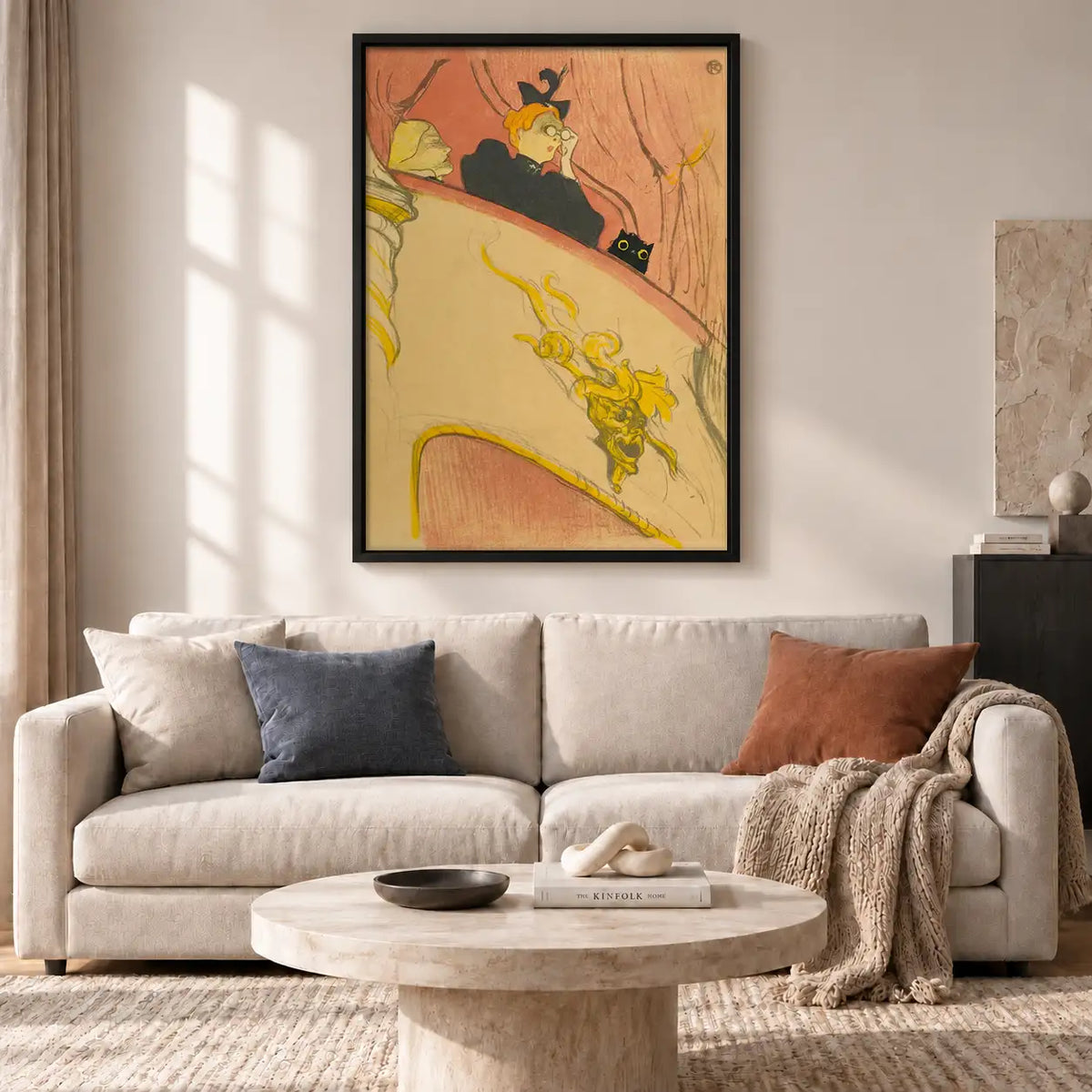 Vintage Woman Resting with Cat Wall Art 2