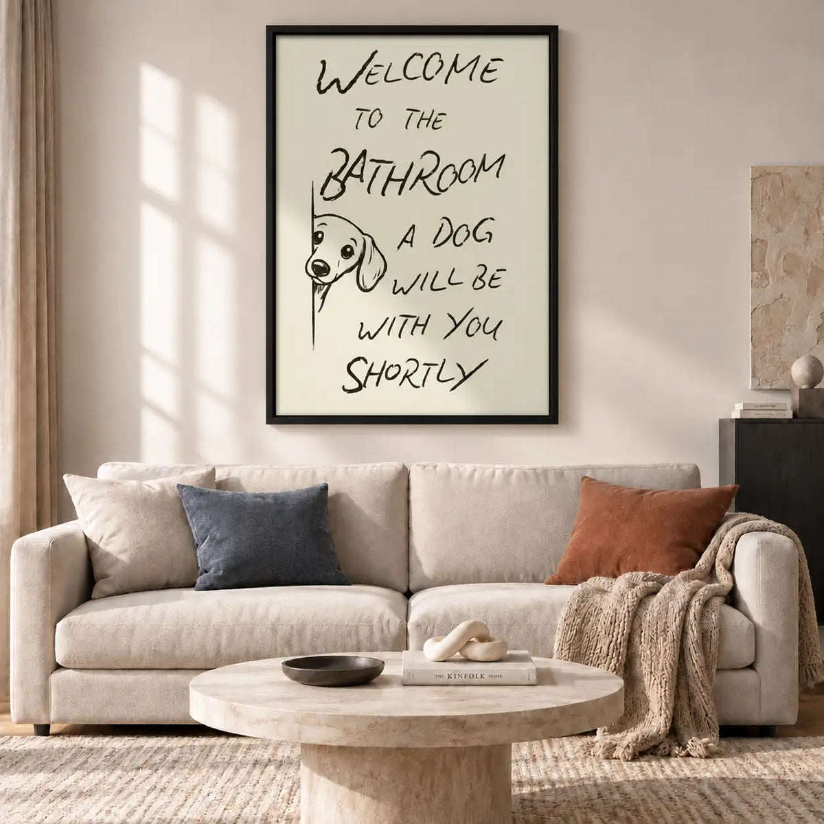 Welcome to the Bathroom Dog Wall Art 2
