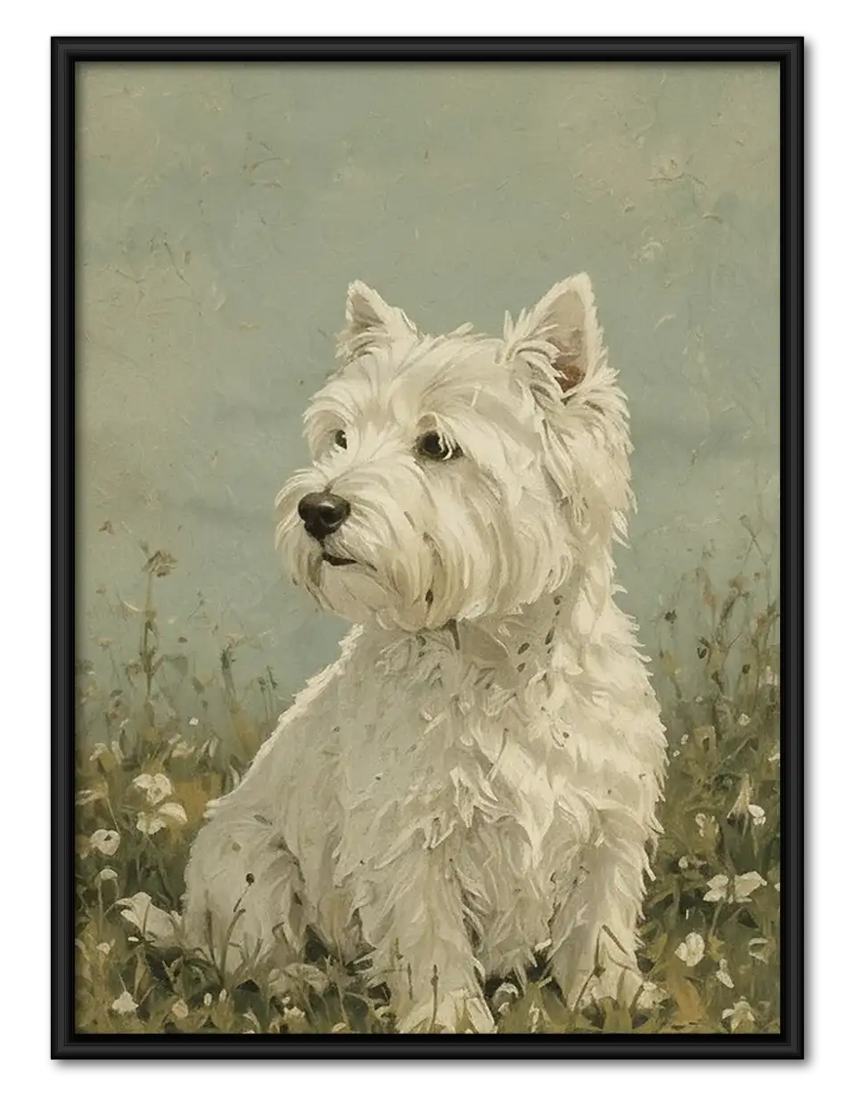 West Highland Terrier Portrait Wall Art 1