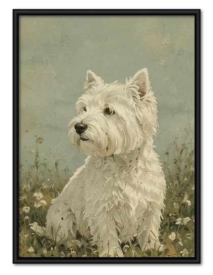 West Highland Terrier Portrait Wall Art