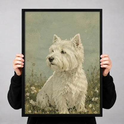 West Highland Terrier Portrait Wall Art 3