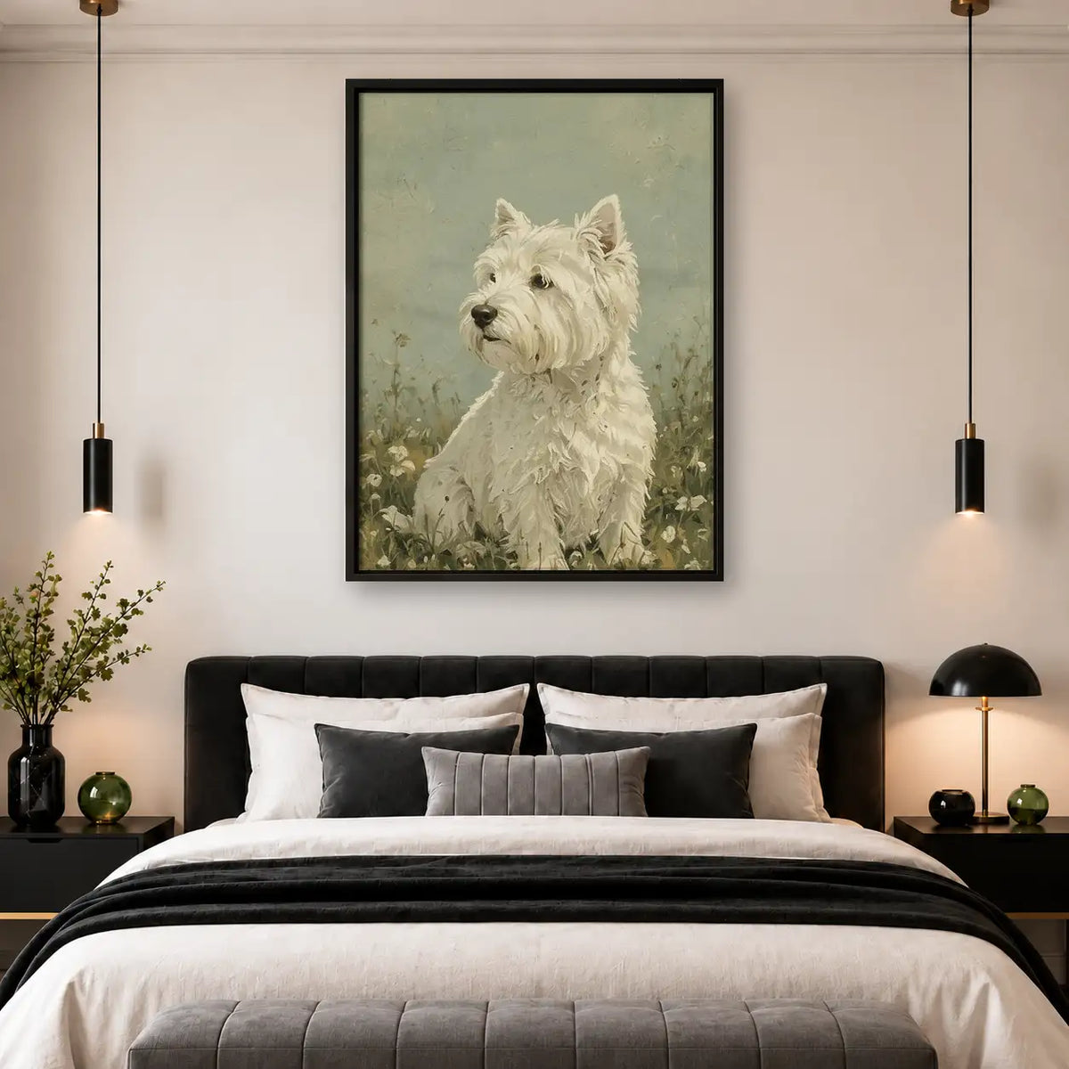 West Highland Terrier Portrait Wall Art 4