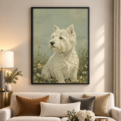 West Highland Terrier Portrait Wall Art 5