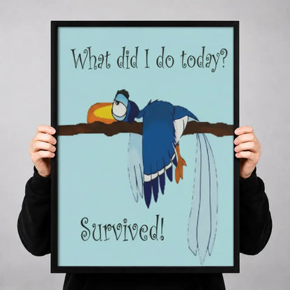 What Did I Do Today Survived Wall Art 3